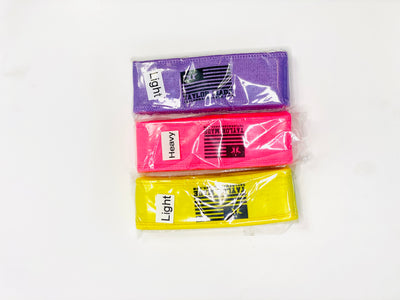 Mini bands bundle( Light Purple, Heavy pink, Yellow )